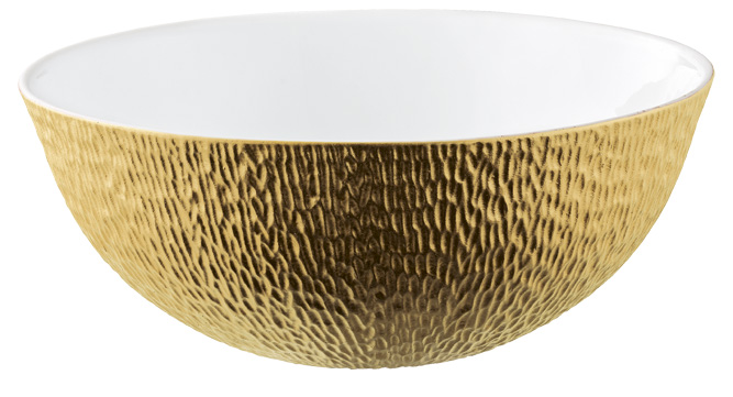 Salad bowl calabash yellow gold - Raynaud